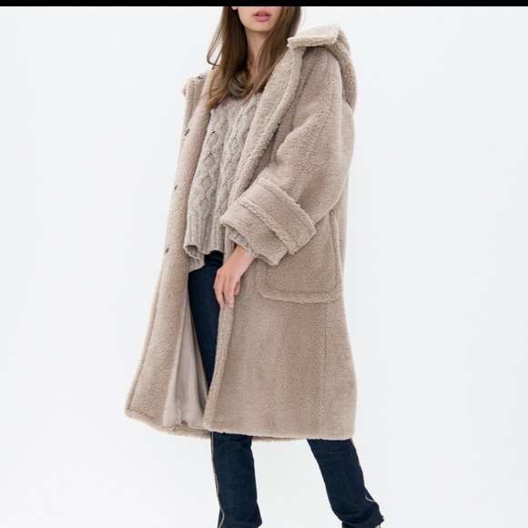 Max Mara Hooded Teddy Coat 